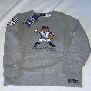 Polo by Ralph Lauren | Sweaters | Ralph Lauren Yankees Polo Bear Pitching  Sweatshirt | Poshmark